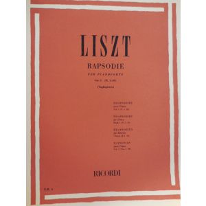 RICORDI - Liszt Rapsodie Per Pianoforte Vol. I (n.1-10)