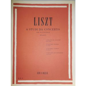 RICORDI - Liszt 6 Studi Da Concertoper Pianoforte