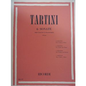 RICORDI - Tartini 6 Sonate Violino/piano