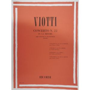 RICORDI - Viotti Concerto N¦22 In La Minore Violino/piano