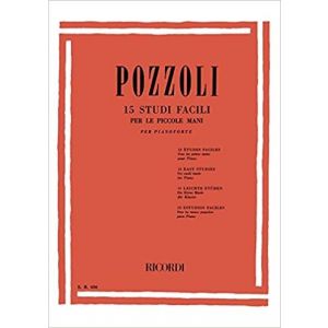 RICORDI - Pozzoli 15 Studi Facili Per Piccole Mani Per Piano