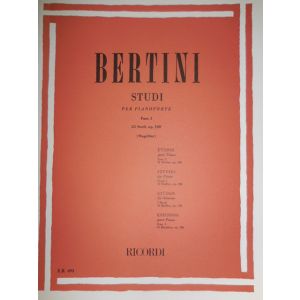 RICORDI - Bertini Studi Per Pianoforte Fasc.i Op.100