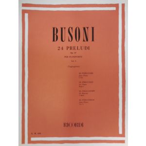 RICORDI - Busoni 24 Preludi Op.37 Per Pianoforte Vol.i