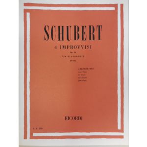 RICORDI - Schubert 4 Improvvisi Op. 90 Per Pianoforte