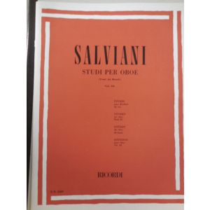 RICORDI - Salviani Studi Per Oboe Vol. III