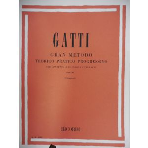 RICORDI - Gatti Gran Metodo Teor/prat.progr.cornetta Cilindri