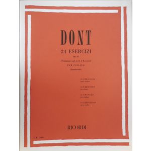 RICORDI - Dont 24 Esercizi Op 37 Per Violino