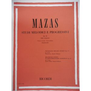 RICORDI - Mazas Studi Melodici E Progressivi Op 36 Per Violino