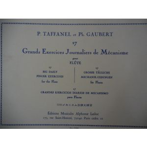 LEDUC - Taffanel, Gaubert - Flute - Grand Exercises Journaliers De Mécanisme 
