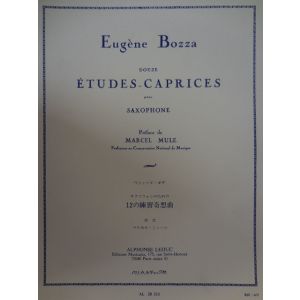 LEDUC - E.Bozza 12 Etudes-Caprices Pour Saxophone
