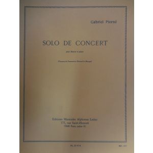 LEDUC - G.Pierne Solo De Concert Pour Bassoon Et Piano