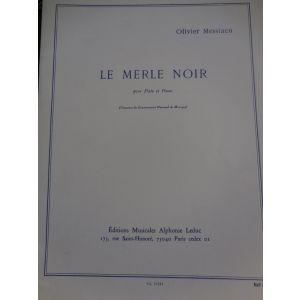 LEDUC - Olivier Messiaen: le Merle Noir Pour Flute Et Piano