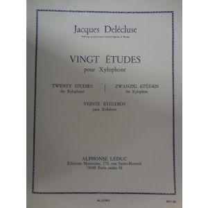 LEDUC - J.Delecluse 20 Etudes Pour Xylophone
