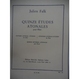 LEDUC - J.Falk Quinze Etudes Atonales Pour Flute