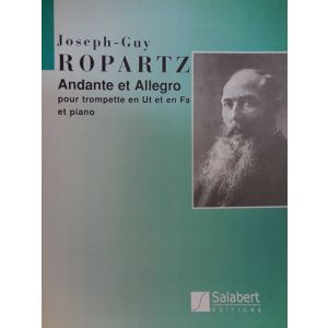 SALABERT - J.G.Ropartz Andante Et Allegro Pour Trompette En U