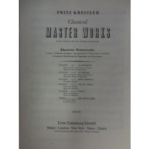 EDIZIONI MUSICALI RIUNITE - F.Kreisler Classical Master Works
