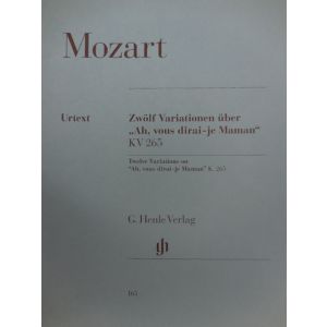 G.HENLE VERLAG - Mozart 12 Variations On "ah,vous Dirai-je Maman"