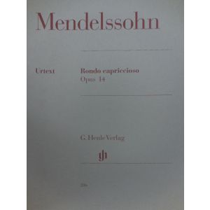 G.HENLE VERLAG - Mendelssohn Rondo Capriccioso Op 14 Per Pianoforte