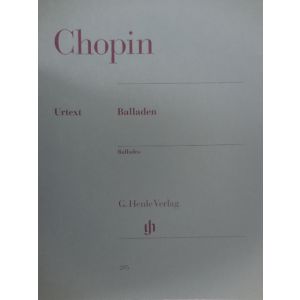 G.HENLE VERLAG - Chopin Balladen Per Pianoforte