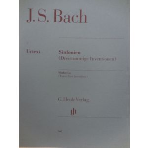 G.HENLE VERLAG - Bach Sinfonias Per Pianoforte (three Part Inventio