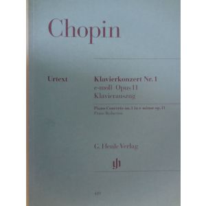 G.HENLE VERLAG - Chopin Concerto Per Pianoforte N.1 -minor Op.11
