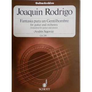 SCHOTT - J.Rodrigo Fantasia Para Un Gentilhombre For Guitar