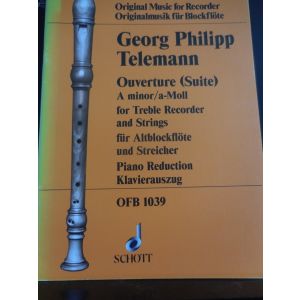 SCHOTT - Telemann Ouverture (suite) For Recorder,string And