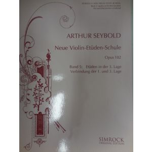 BOOSEY & HAWKES - A.Seybold Neue Violin Etuden Schule Op 182