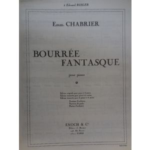 CARISCH - E.Chabrier Bourre Fantasque Pour 2 Pianos A 4 Mai