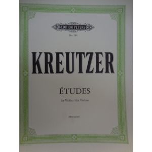 EDITION PETERS - Kreutzer Etudes For Violin