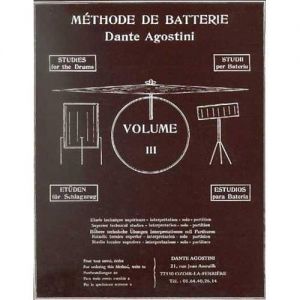 D.AGOSTINI - Methode De Batterie Vol.3 Etude Tech.s
