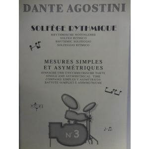 D.AGOSTINI - Solfege Rythmique Simples Et Asymetriq