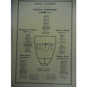 D.AGOSTINI - Solfege Rythmique Cahier n.4