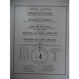 D.AGOSTINI - Preparation For Sight-reading Pour Batterie