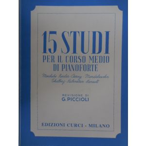 CURCI - G.Piccioli 15 Studi Per Il Corso Medio Di Pianofor