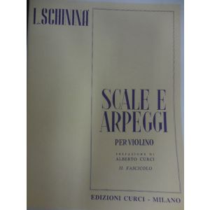 CURCI - L.Schinina' Scale E Arpeggi Per Violino Fasc.II