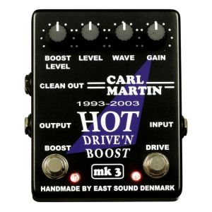 CARL MARTIN - Cm0014 Hot Drive'n Boost MkIII - Overdrive effetto a pedale per chitarra elettrica