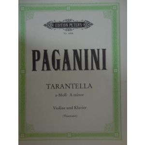 EDITION PETERS - Paganini Tarantella A-moll Violine/piano