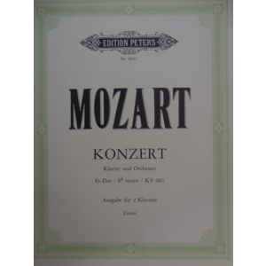 EDITION PETERS - Mozart Konzert Klavier/orchester Kv 482