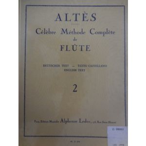LEDUC - Altes Celebre Methode Complete De Flute Vol.II