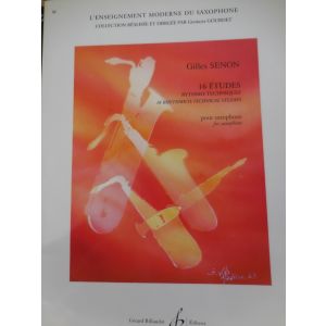 Gilles Senon 16 Etudes Rythmo - Techniques pour saxophone
