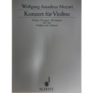 SCHOTT - Mozart Konzert Fur Violine