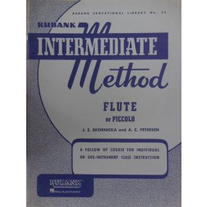 EDIZIONI MUSICALI RIUNITE - Skornicka ,petersen Intermediate Method Flute Or P