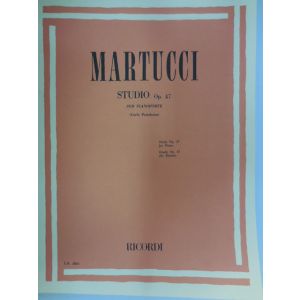 RICORDI - Martucci Studio Op.47 Per Pianoforte