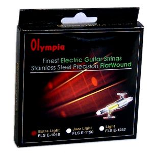 OLYMPIA STRINGS - Fls E-1252 Flatwound Electric Gtr String 012-052