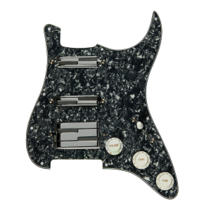 LACE - Alumitone+pickguard Ssh Black Pearl/chrom  mascherina battipenna di colore nero perla, completa di 3 pickup 