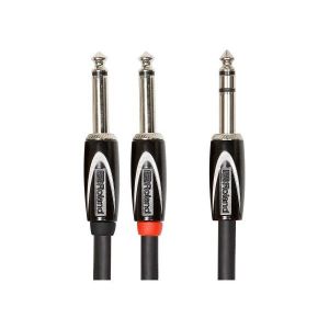 ROLAND - Rcc-5-tr28 Black Series Cavo Audio Stereo 2 Jack Mono 6,3mm - Jack 6,3mm 1,5 metri